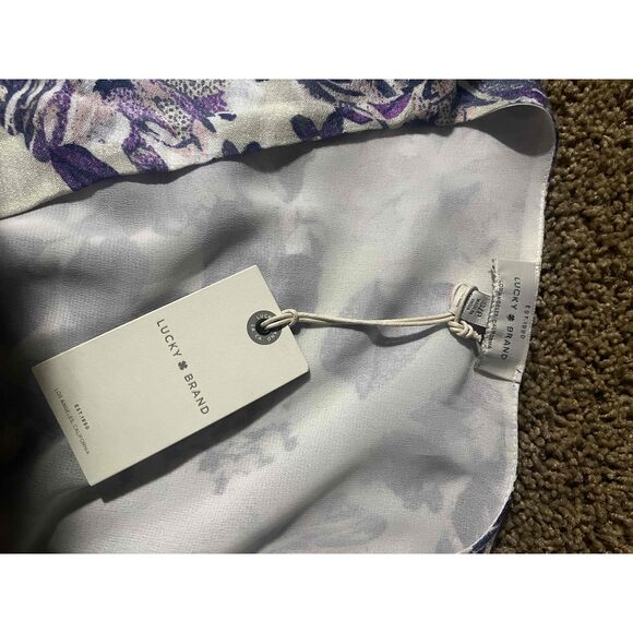 NWT Lucky Brand Multicolor Floral Sleeveless V-Neck Summer Dress Size S - Picture 3 of 5